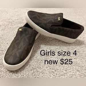 Girls Michael Kors slip on sneakers